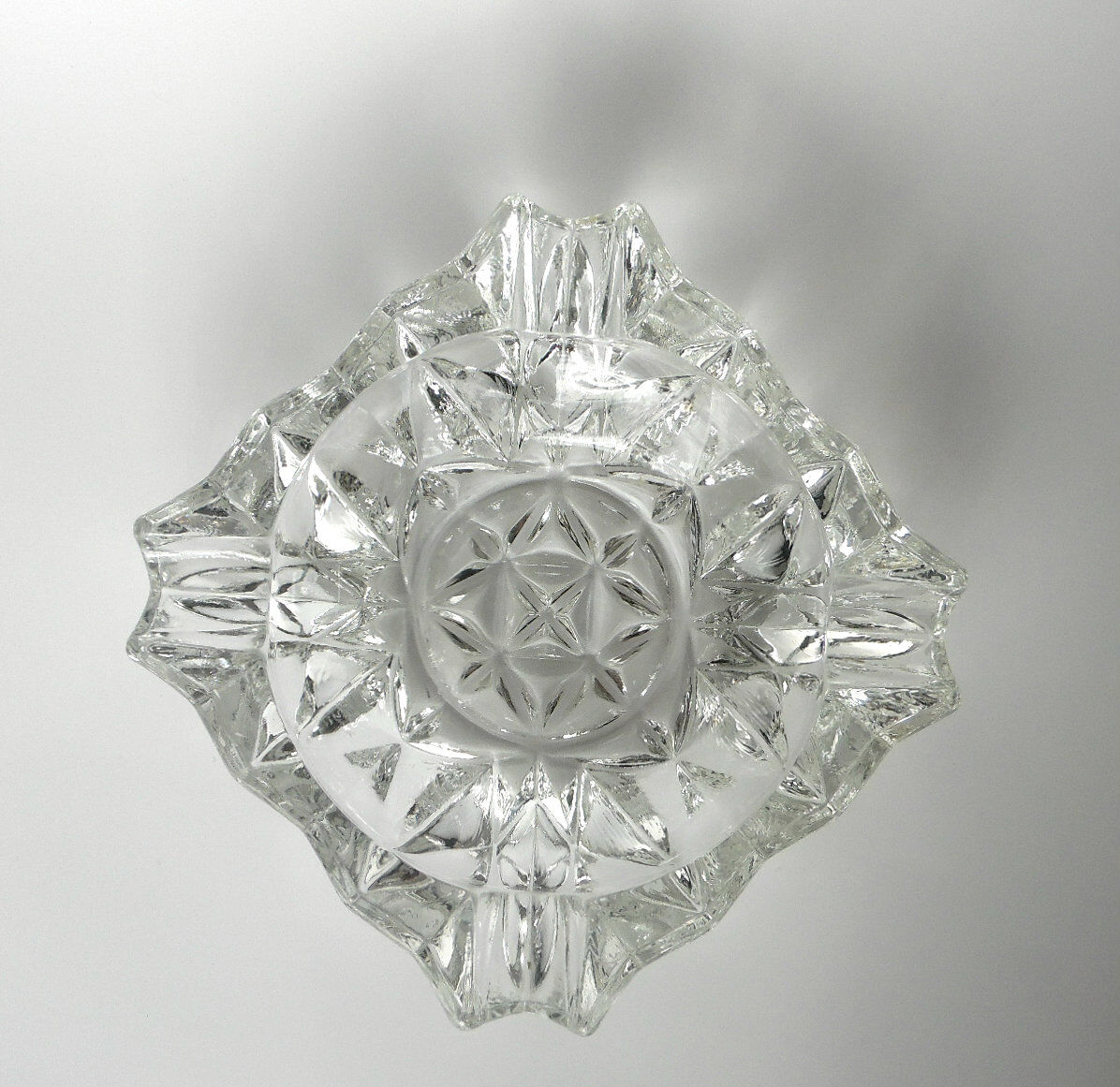 Polished glass ashtray
