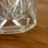 Vintage hexagonal cut crystal vase from Arques.