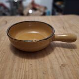 Vintage glazed terracotta casserole La Bourguignonne France