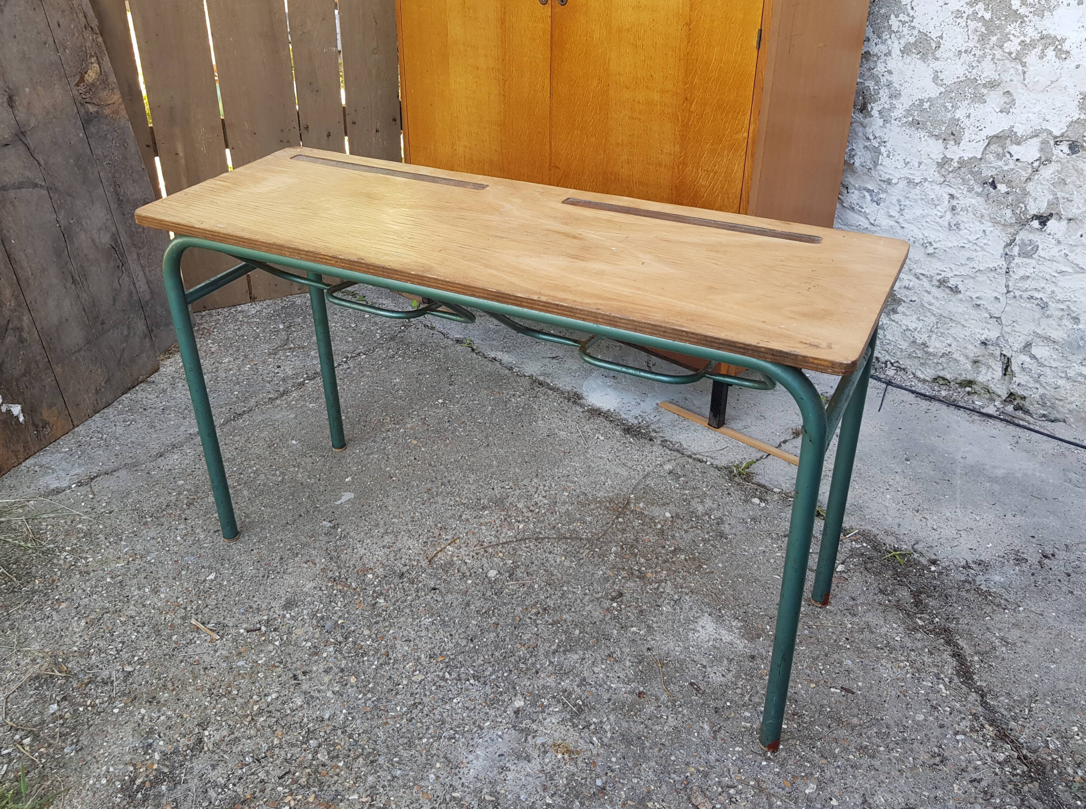 Hitier double-style school desk 1960