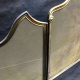 Old fire screen and accessories brass fireplace 1940 spark arrest fireplace firescreen