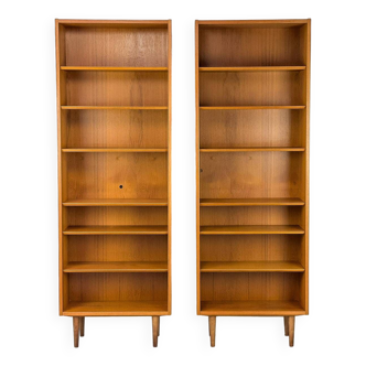 Bibliothèques Vintage en Teck par Carlo Jensen pour Hundevad & Co., 1960s, Set de 2