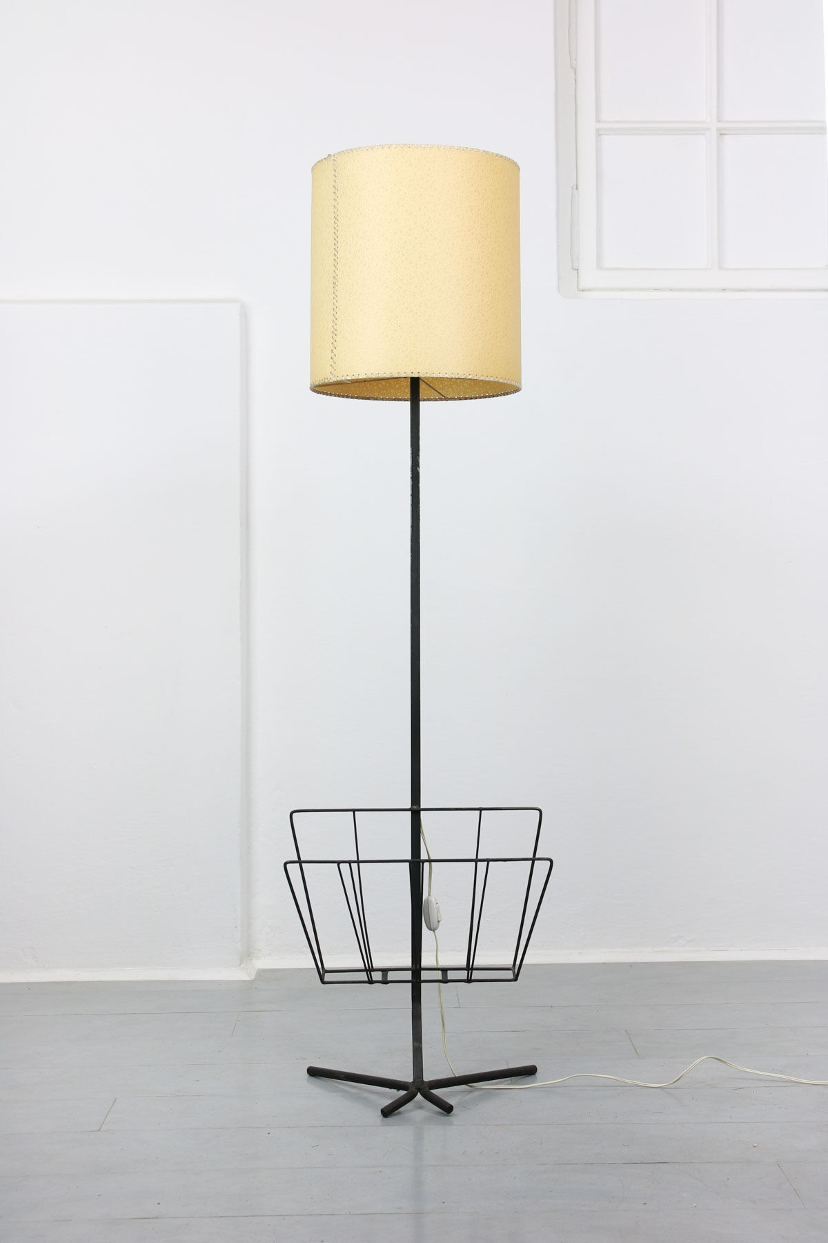 Mid-century floor lamp and coffee table, 1950s