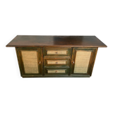 Large wooden and rattan furniture