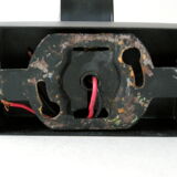 Applique vintage 1950 métal & verre