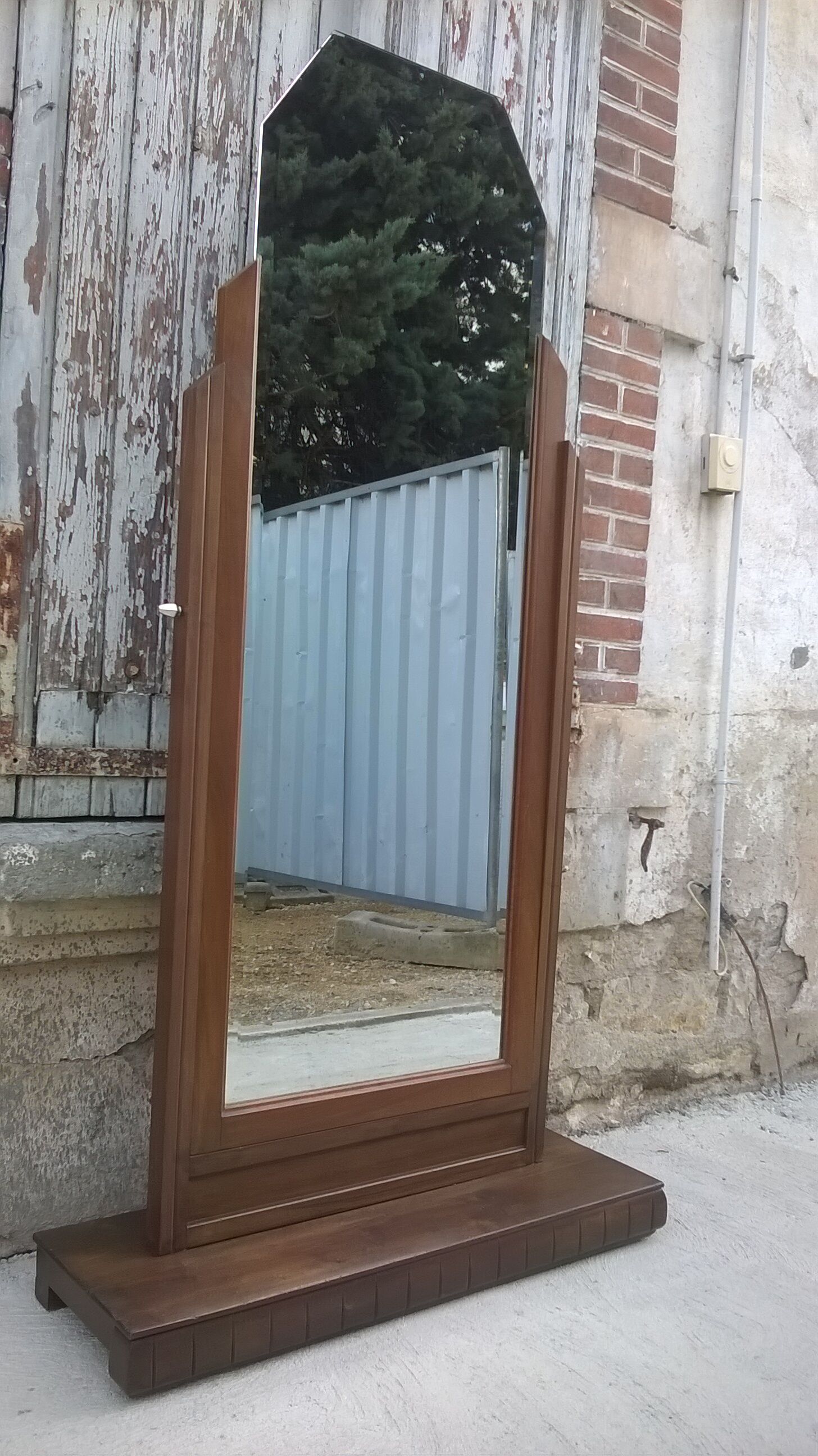 Art deco spyched mirror 96x184cm