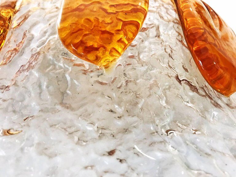 Applique de Mazzega en verre de Murano soufflé à la main 1960