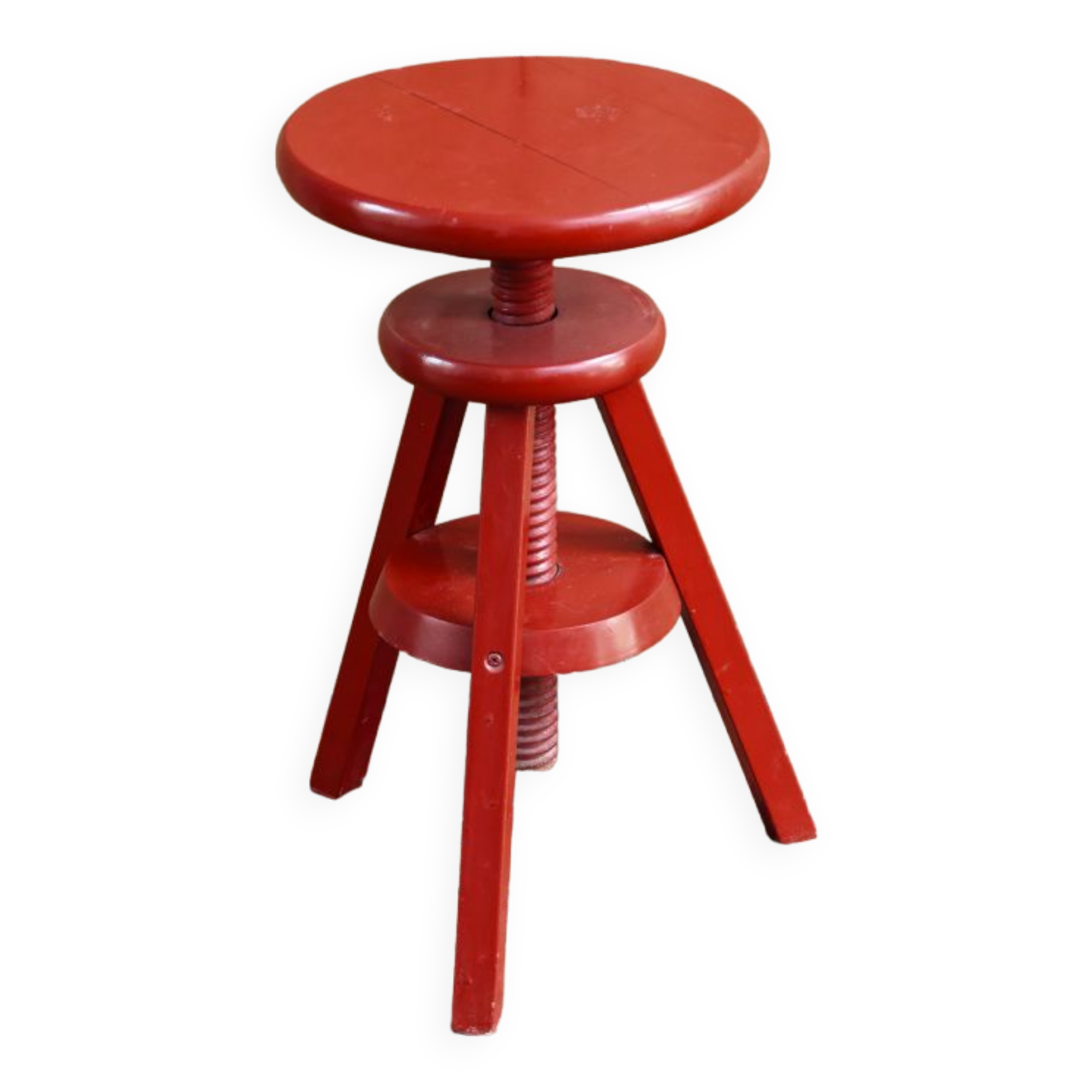 Wooden screw stool