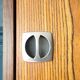 2-door sliding furniture in the style of F. Knoll, veneered teak.