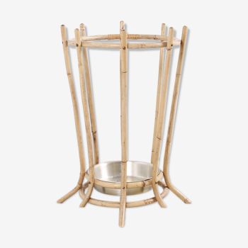 Italian Bamboo Umbrella Stand, 1950s