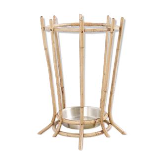 Italian Bamboo Umbrella Stand, 1950s