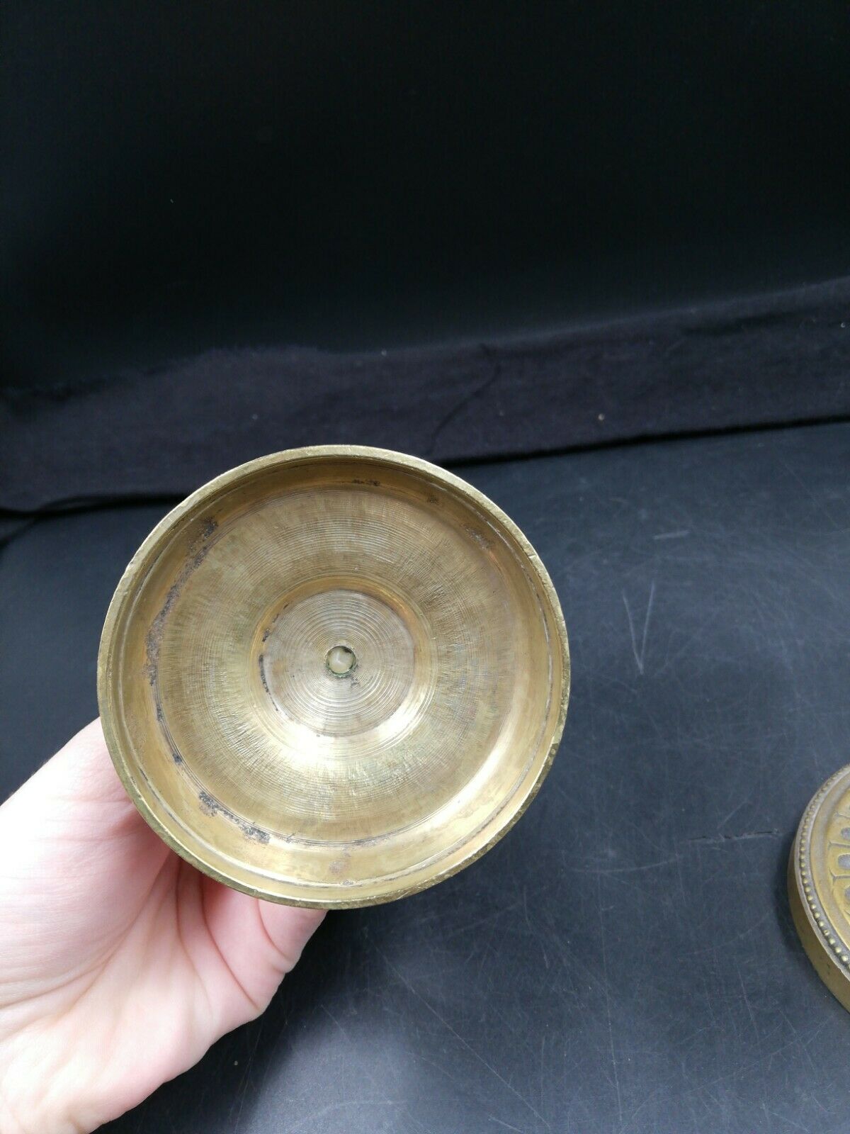 Pair of 19th-century bronze candlesticks