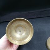 Paire de bougeoirs en bronze XIXe