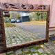 19th century carved solid wood mirror with beveled glass, 100x80cm