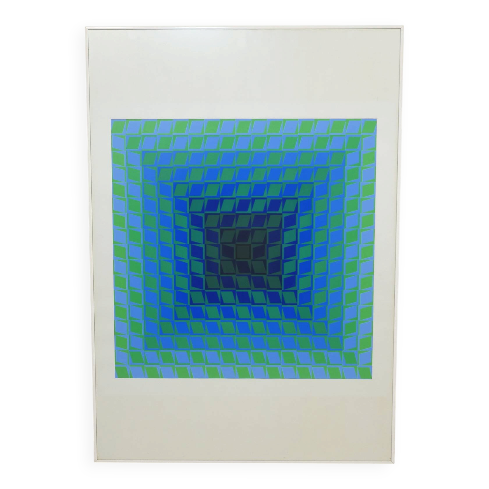 Victor Vasarely, Permutations, Signed EA Original Color screen print , 1960