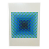 Victor Vasarely, Permutations, Signed EA Original Color screen print , 1960