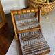 Art Deco wooden compartmented servant
