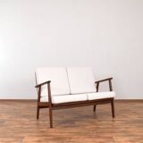 Mid-Century Danish Teak Two-Seater Sofa, 1960s.