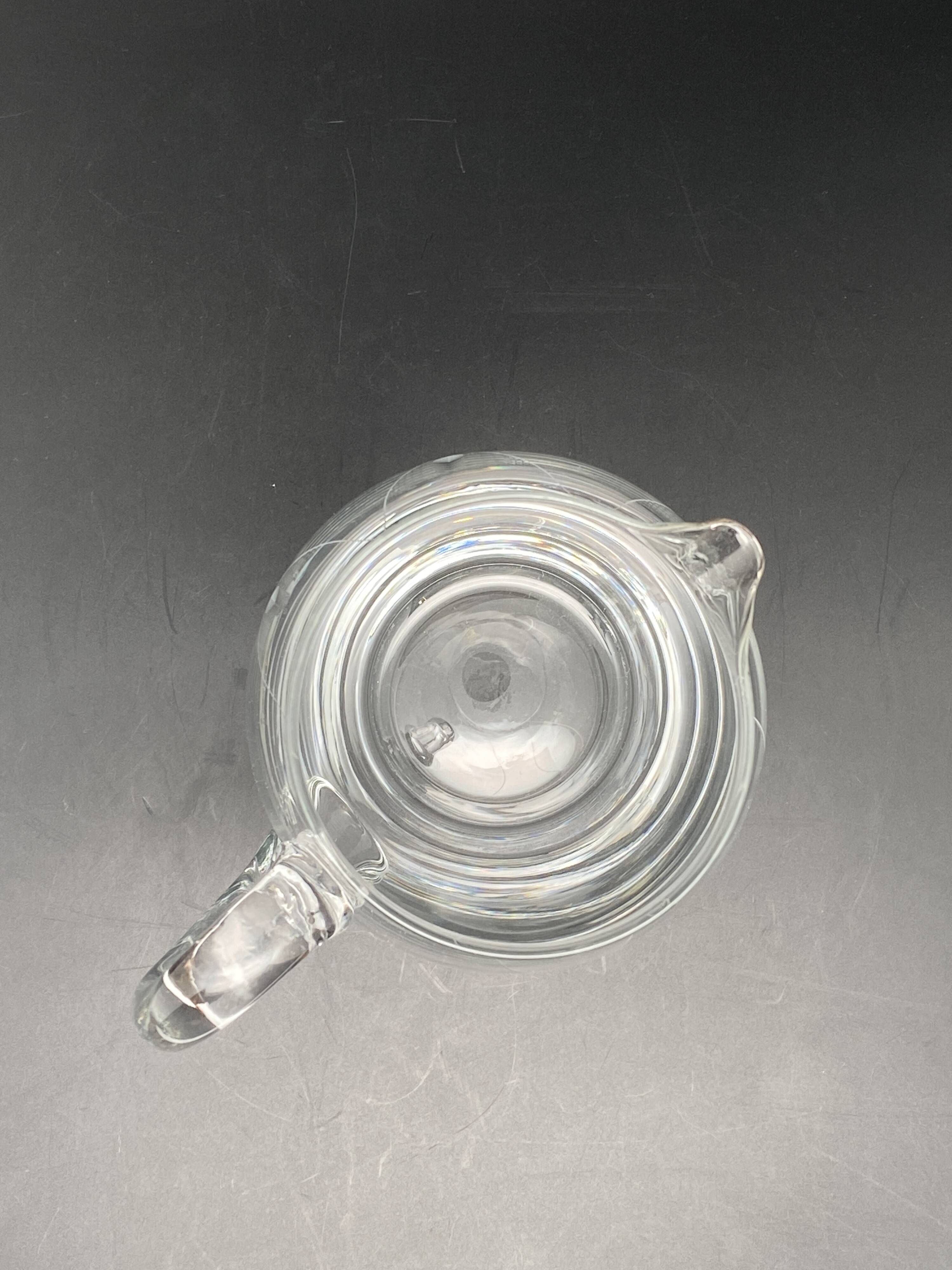 Fine chiseled glass carafe