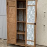 Paris raw wood cabinet 1950