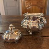 Service à thé et à café argent et porcelaine WMF