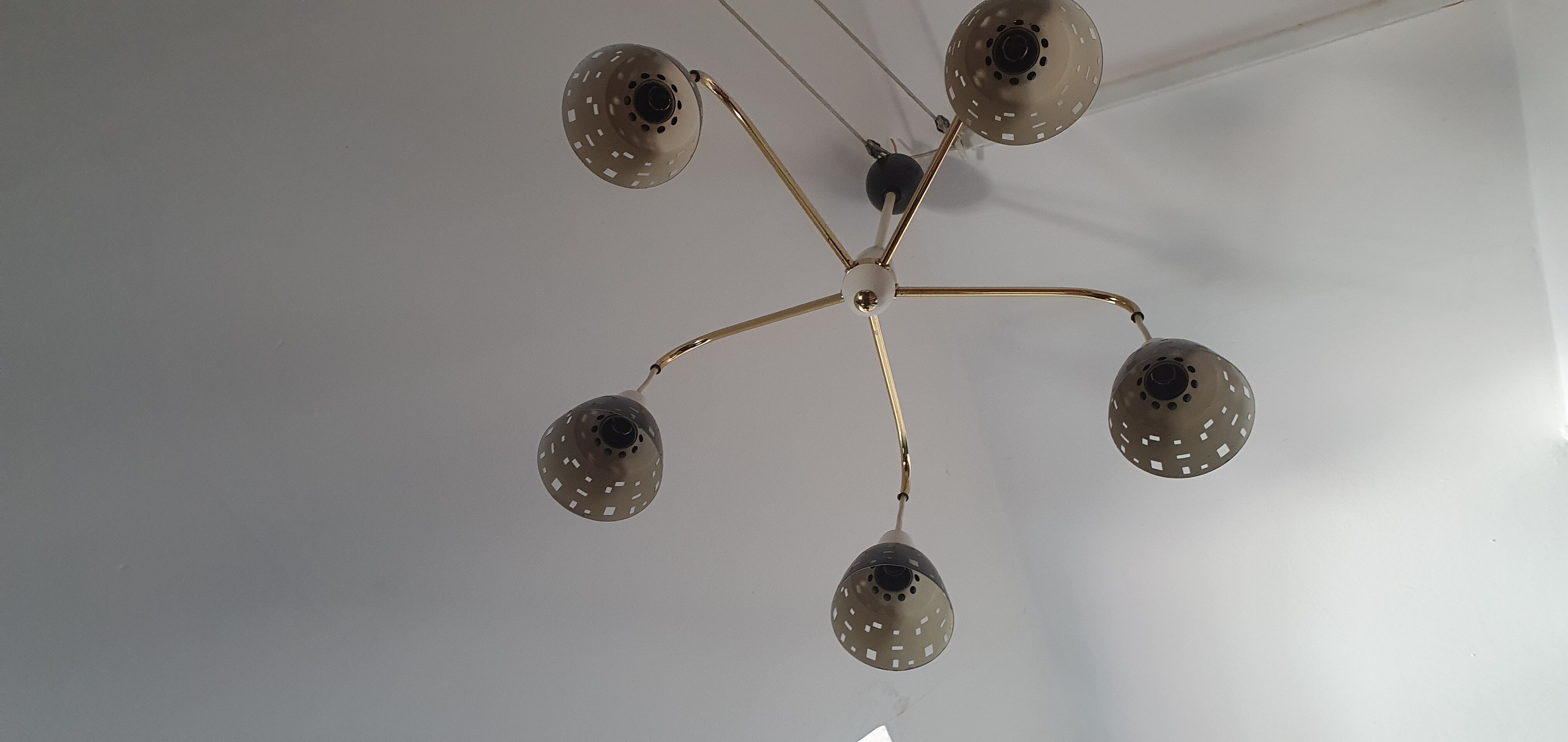 Modernist 1960s ceiling light
