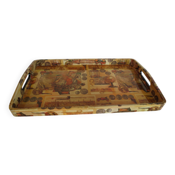 plateau   rectangulaire décor  marine