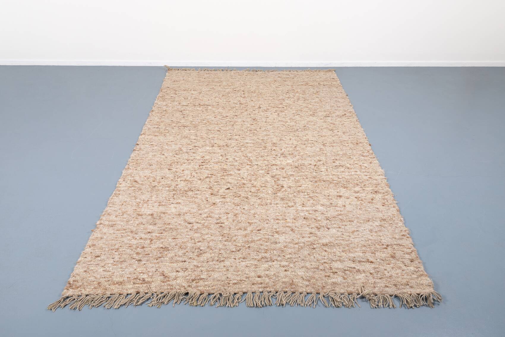 Vintage hand made lana wool rug for sisal, 1980’s italy