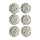 Lot 6 hollow plates, white Limoges porcelain