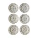 Lot 6 hollow plates, white Limoges porcelain