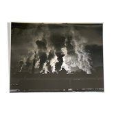 Photographie tirage argentique noir et blanc circa 1970 industrialisation