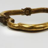 Max Welz Vienna Art Nouveau Hand-Carved Gilded Wood Wall Mirror, Austria, 1930s