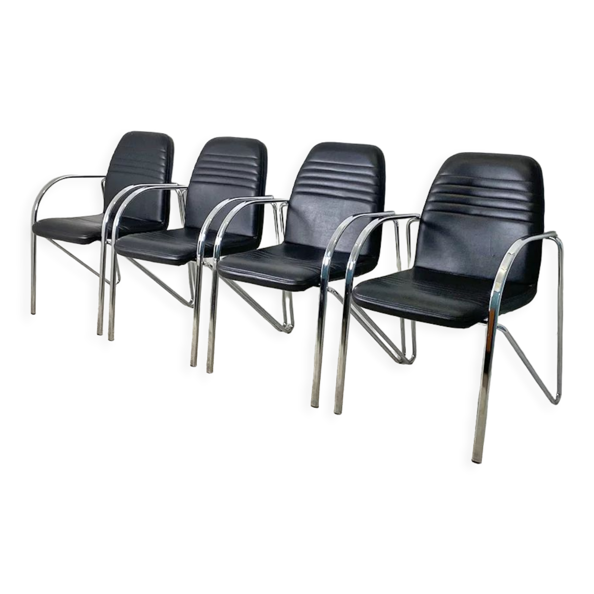 Set of 4 design chairs