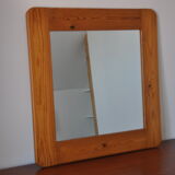Miroir en bois années 70 pin