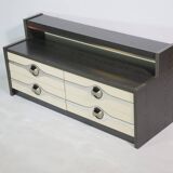 Modernist space age drawer sideboard chest of drawers cabinet 70s