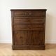Antique wooden and marble dressing table from the early 20th century.