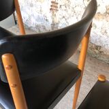 Set of 4 Scandinavian style dining chairs, circa 60