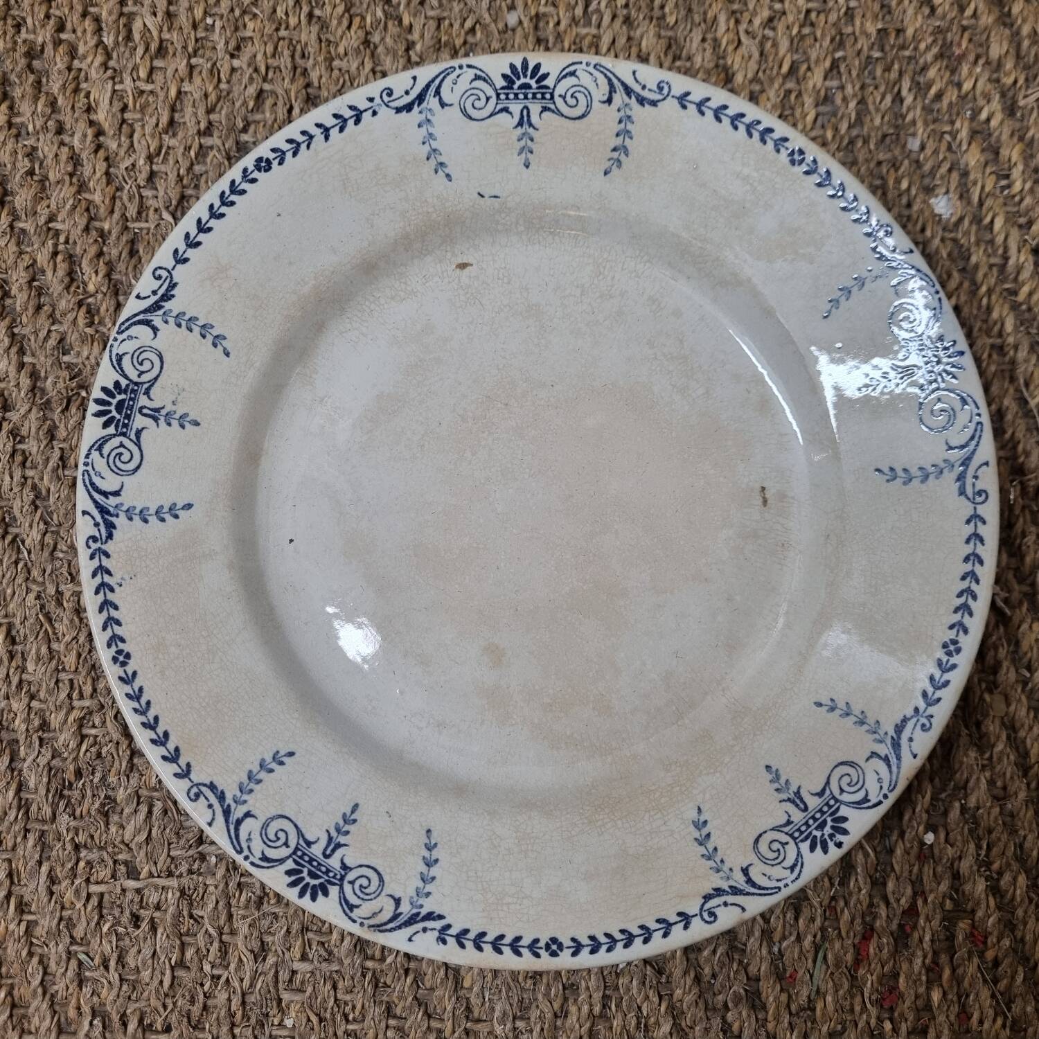 Lunéville earthenware piedouche plate 1930