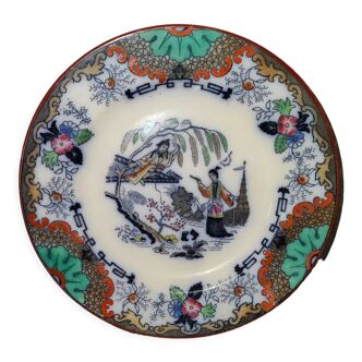 Antique ceramic plate Timor B.F Kéramis Royal Boch with Asian decoration