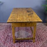 Table à manger vintage en pin baltique rustique, années 1930