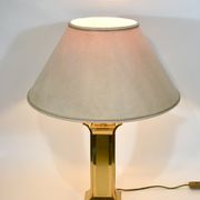Lampe vintage en laiton massif design 1970 - 80