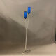 White lamppost blue lampshade 1960s