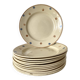 Old polka dot dinner plates from Sarreguemines
