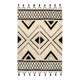 Berber rug 160 x 230 cm white and black