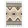 Berber rug 160 x 230 cm white and black