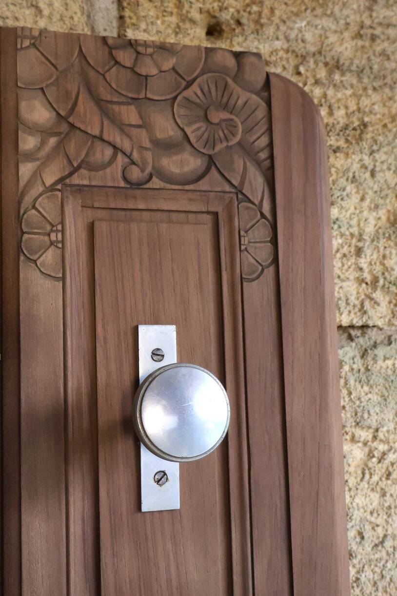 Portemanteau Art déco en noyer