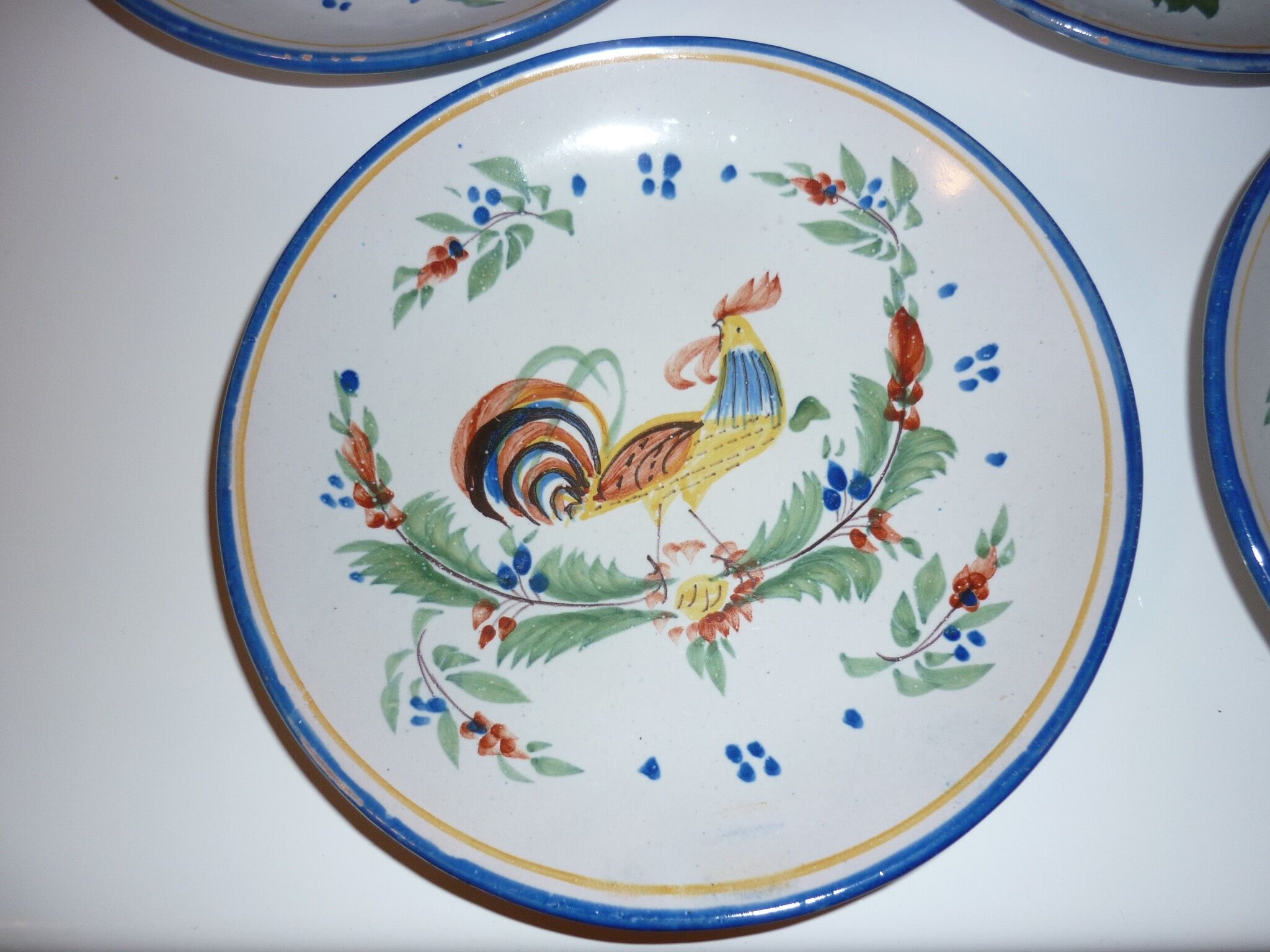 Set coffee-tea rooster decorations