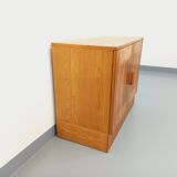 Charlotte Perriand style Les Arcs vintage pine storage unit from the 60s and 70s