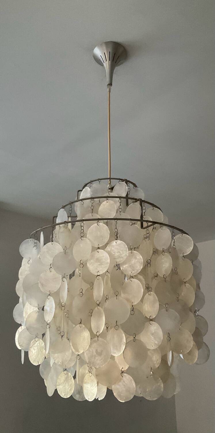 Lustre Verner Panton Fun 1DM suspension en nacre