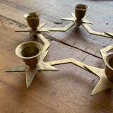 Brass star bougeoir